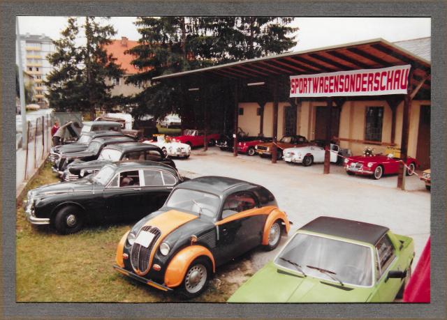Sportwagensonderschau ca 1981  von Museumsgründer Manfred Rotschne in Freistadt